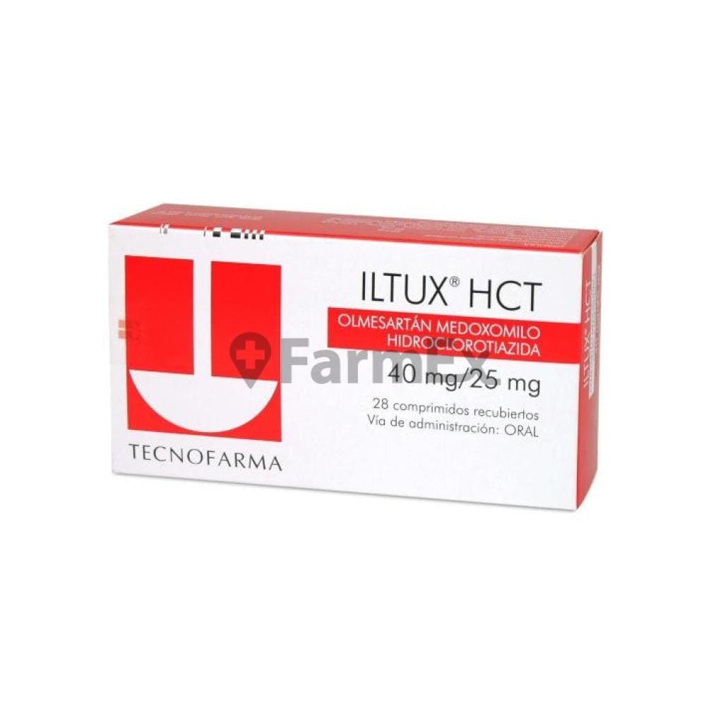 Iltux HCT 40 mg / 25 mg x 28 comprimidos Farmex-Fonasa-Persistente